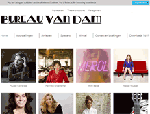 Tablet Screenshot of bureauvandam.nl